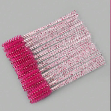 (NET) Eyelash Brush Crystal Mascara Wands 50 Pcs