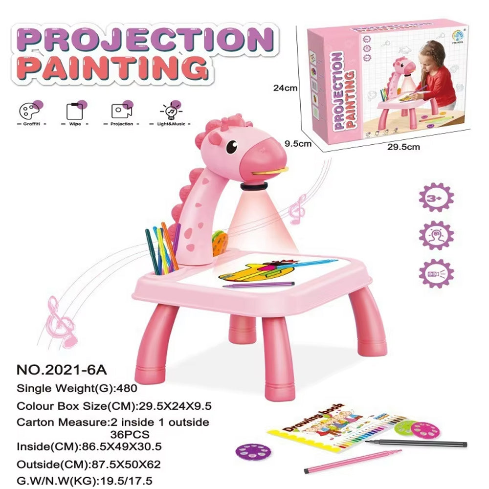 Projector Painting Table For Kids Educational Drawing Toy