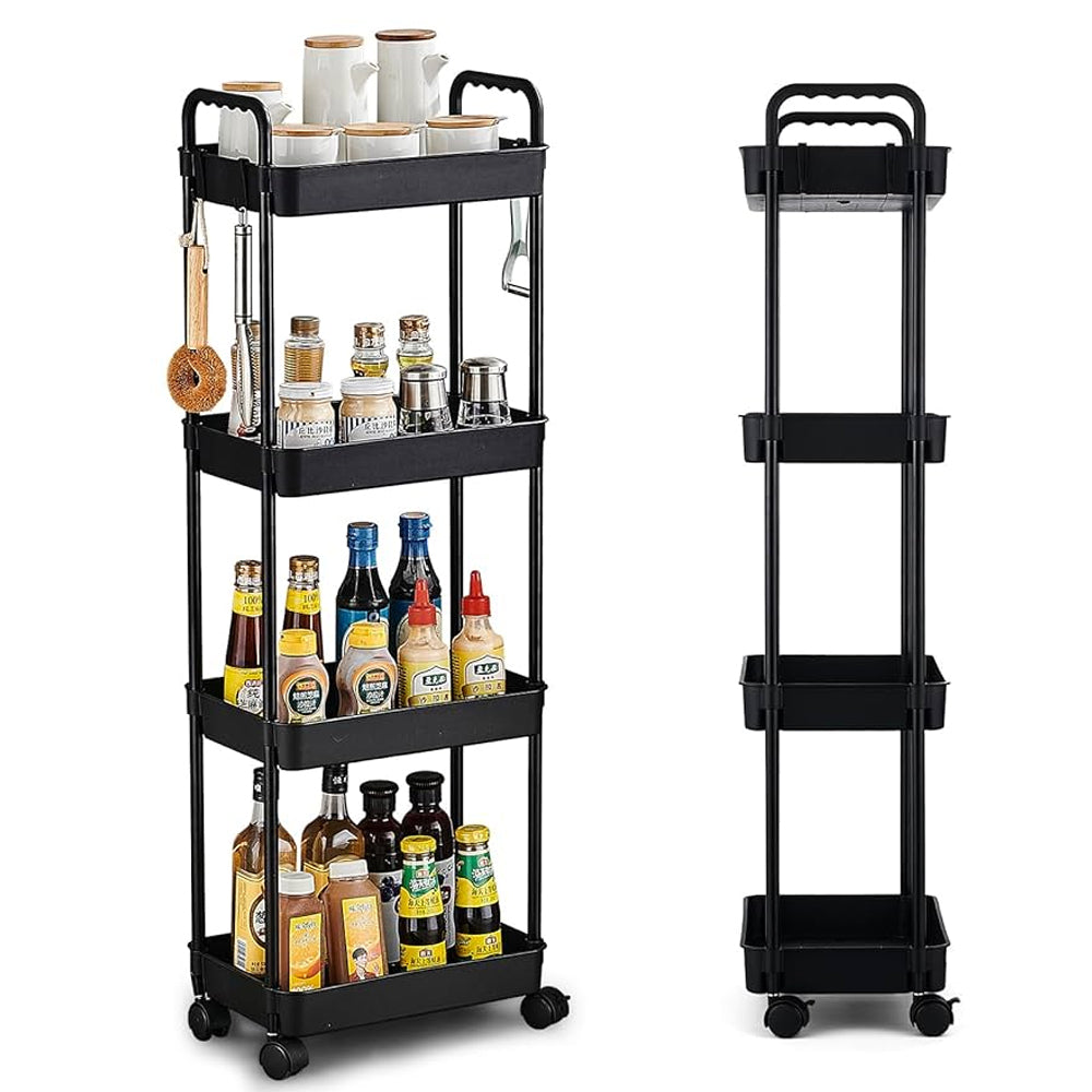 (Net) 4 Layer Multifunctional Floor Storage Rack