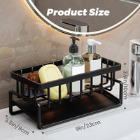 Multifunctional Stainless Steel Kitchen Drain Rack Sponge Organizer