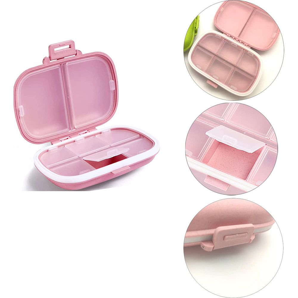 8 Compartments Travel Pill Organizer