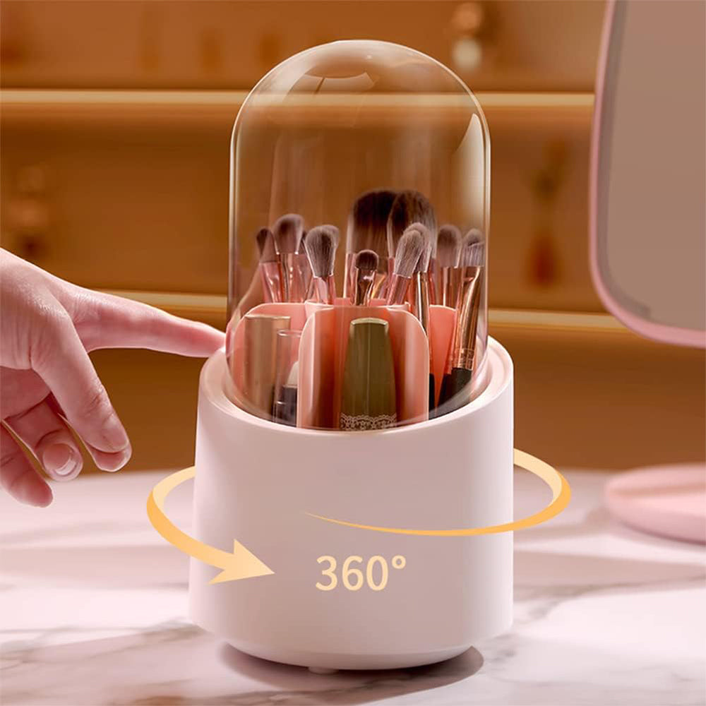 360 Rotating Makeup Brush Holder