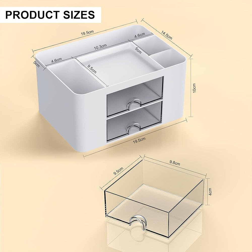 Plastic Table Organizer Simple White Office Desk