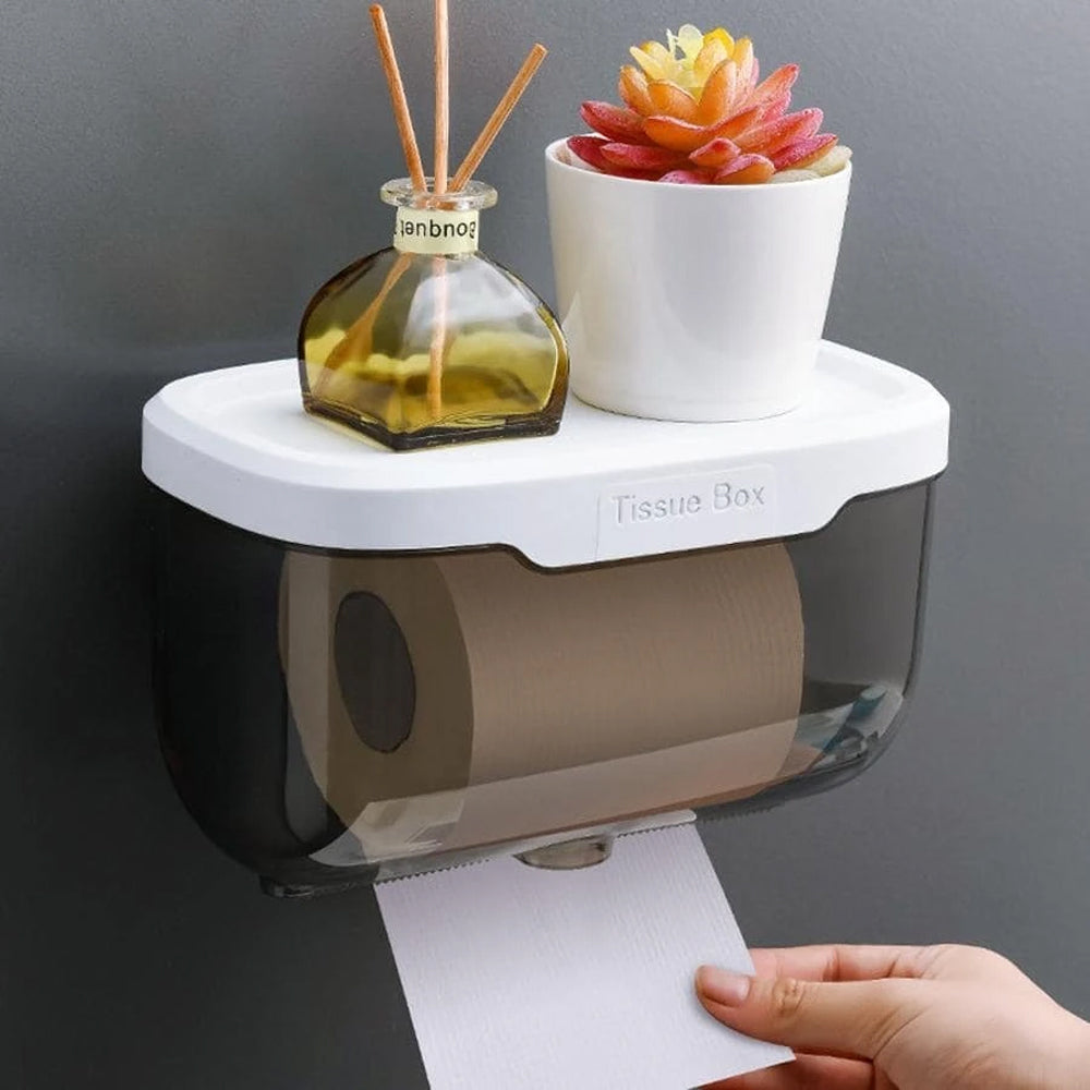 Wall Mount Bathroom Tissue Storage Box