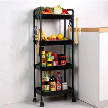 (Net) 4 Layer Multifunctional Floor Storage Rack