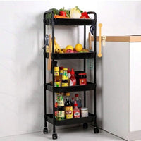 (Net) 4 Layer Multifunctional Floor Storage Rack