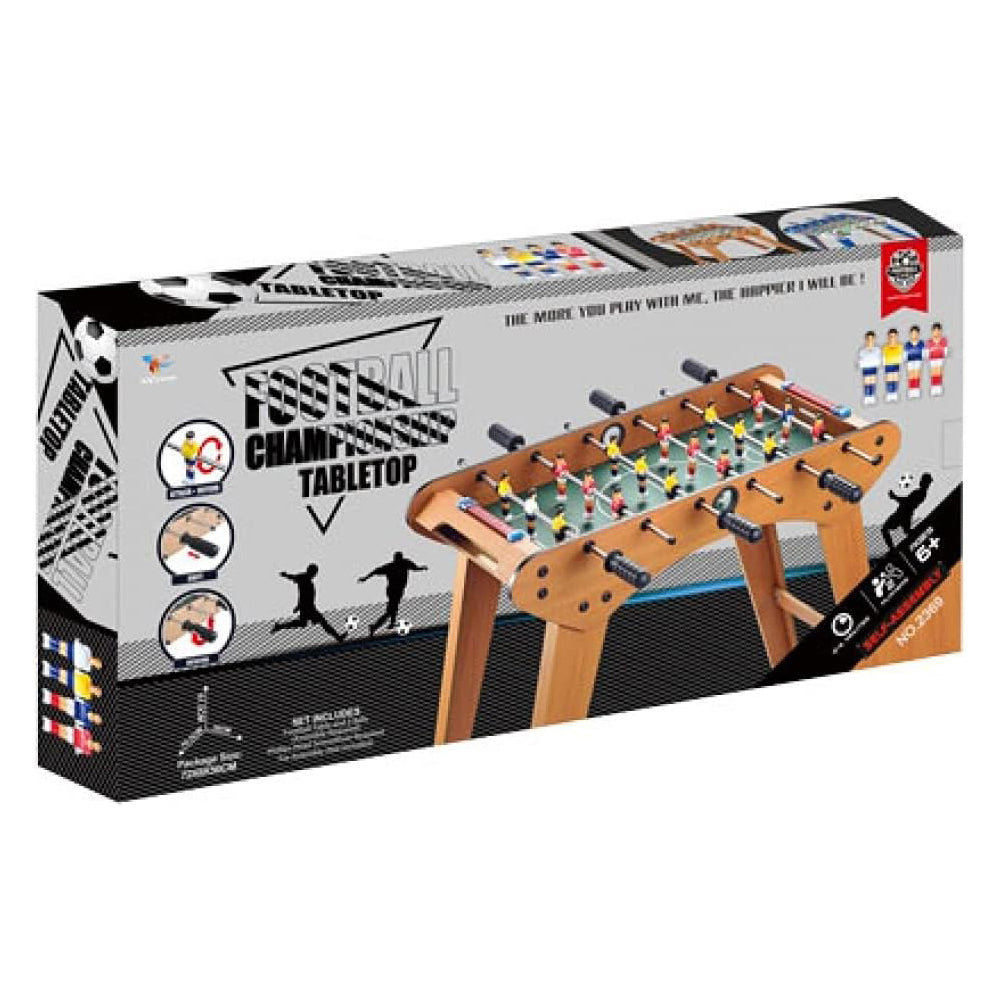 (NET) Wooden Table Football With Legs