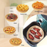 (net) Air Fryer Liners Disposable Paper 50 Pcs