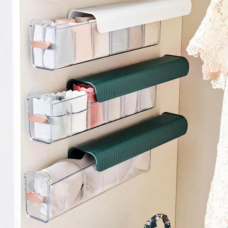 (Net) Transparent Underwear Storage Box Panties Socks Closet Bedroom Organizer