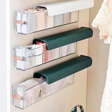 (Net) Transparent Underwear Storage Box Panties Socks Closet Bedroom Organizer