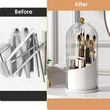 (NET) Rotatable 360° Makeup Organiser Brush Holder