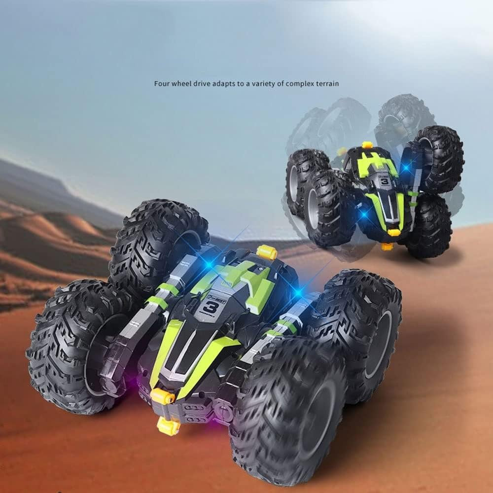 (NET) Wireless Stunt Remote Control Car 360°Rotating 4WD RC Vehicle Off-Road