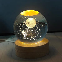 Astronaut Crystal Glass Ball (6cm)