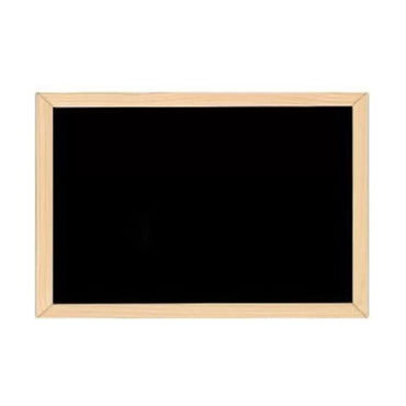 (NET) Black And White Double-sided Blackboard With A Wooden Frame