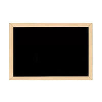 (NET) Black And White Double-sided Blackboard With A Wooden Frame