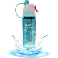 (NET) Sports Water Bottle Misting Sports Water Bottle Easy Clean PC Cup Body with Handle 600 ML