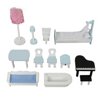 (Net) Wooden Doll house Playset