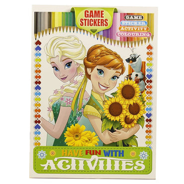 Children Fun Activity Book Stickers Coloring Book