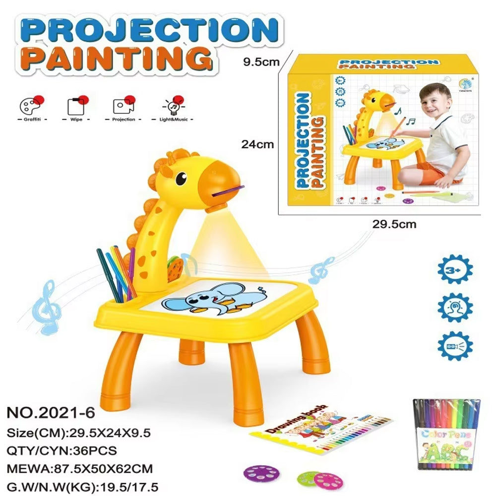 Projector Painting Table For Kids Educational Drawing Toy