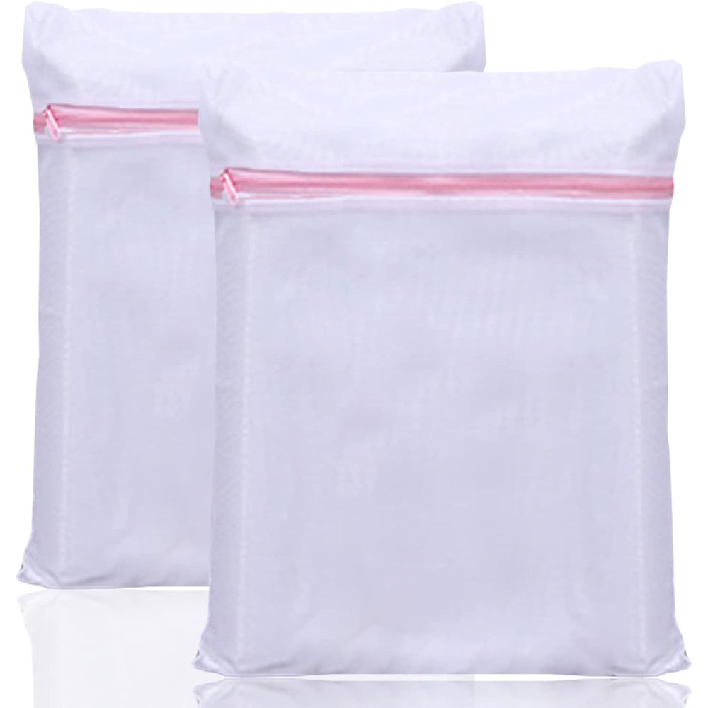 Laundry Bags Premium Durable White Zippered Polyester