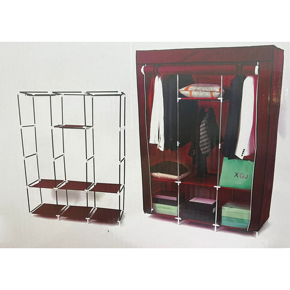 (Net) Storage Wardrobe, Assembly and Disassembly instructions For Wardrobe With 2 Circle Pipe With Cover / 88130