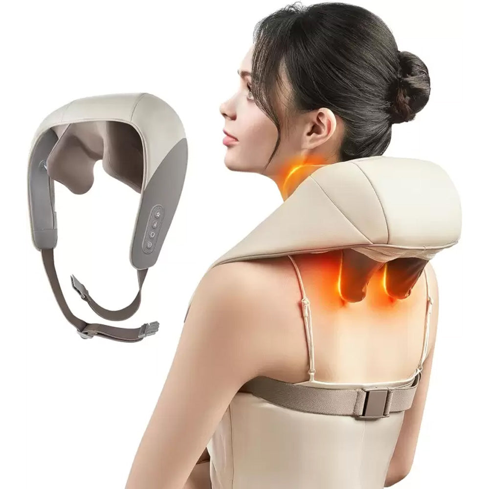 (NET) Rechargeable Shiatsu Neck and Shoulder Massager