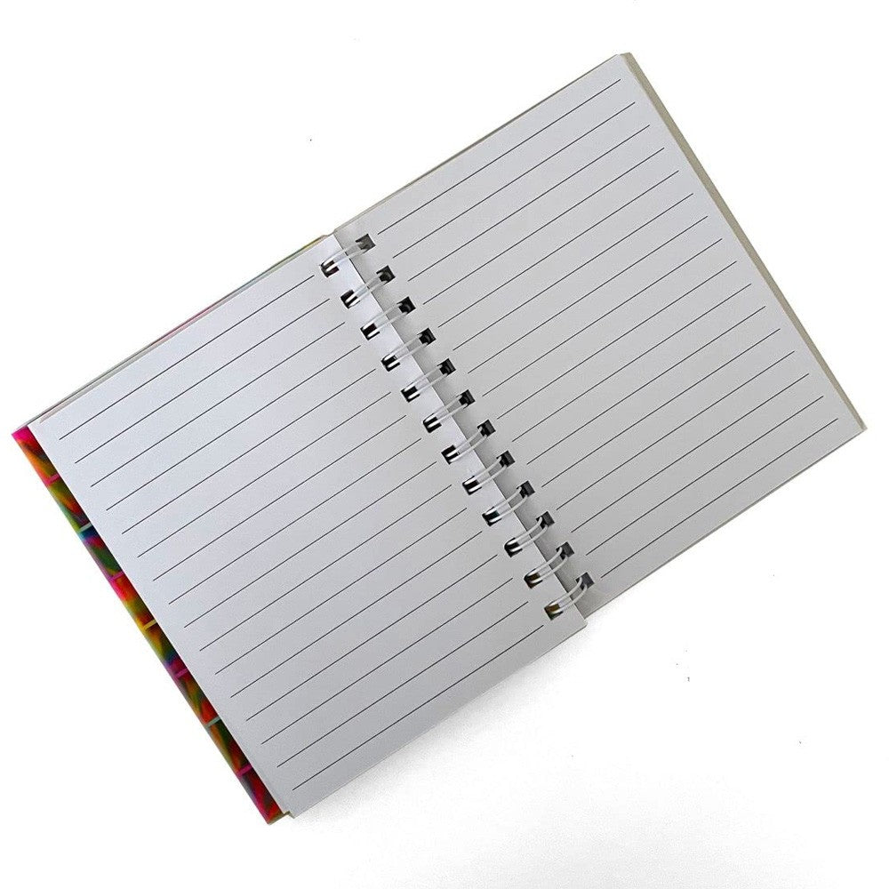 Bubble Pop Spiral White Lined Paper Notebook