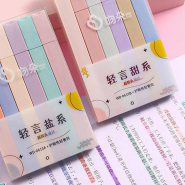 6Pcs Soft Nib Highlighters / CY7721A