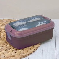 Lunch Box  2 grid Picnic Food Fruit Container Storage Box with Tableware Bento Box 800ml