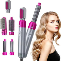 5 in 1 Hot Air Styler Hair Straightener Dryer Comb Multifunctional Styling Tool For Curly Hair Machine For Straightening Curling Drying Combing Scalp Massage Styling Small Box