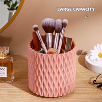 (net) Makeup Brush Holder Organizer Rotatable Cosmetics Brushes Storage