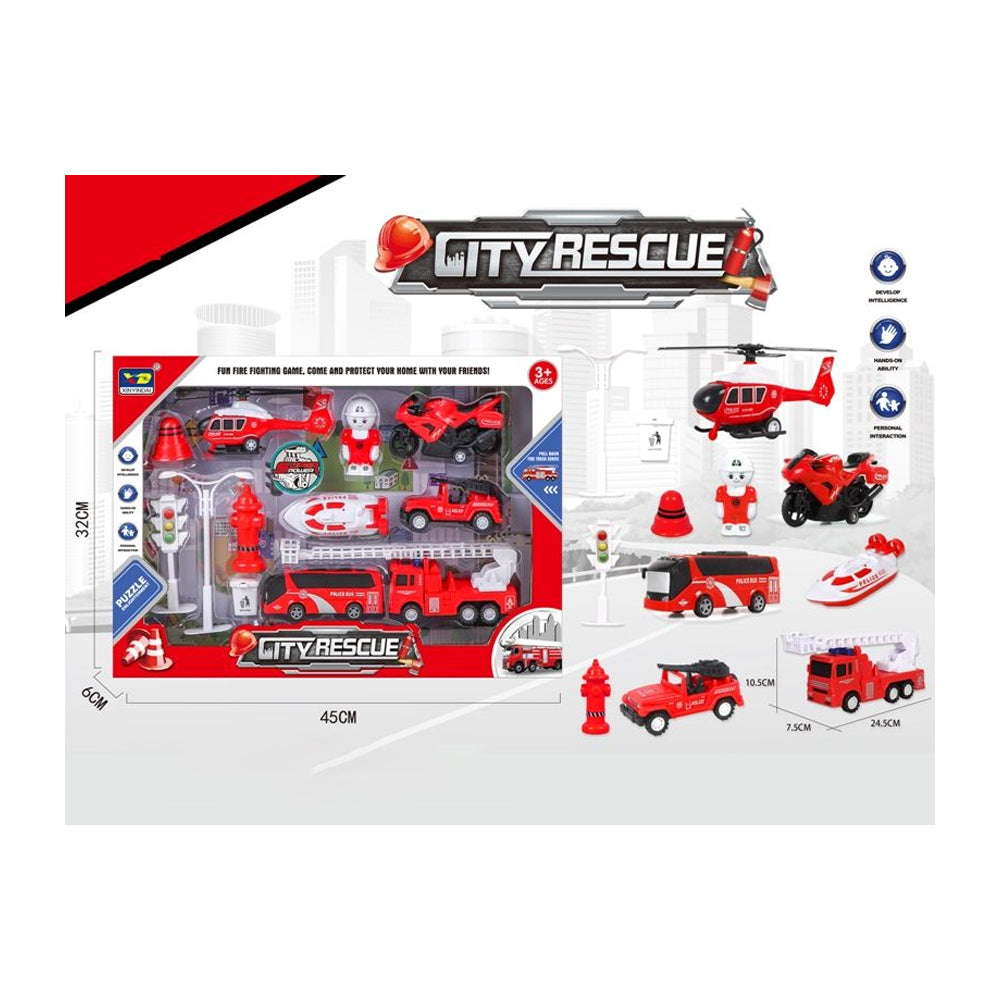 City Rescue Fire Department Set Toy
