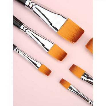 Nylon Art Brown Brush 6 Pcs