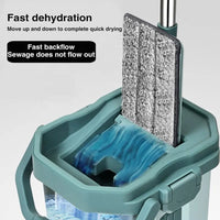 Mop Scratch Cleaning Automatic Spin Mop Bucket Flat Squeeze Hand Free Wringing Magic Microfiber Mop Home Floor Cleaning Mop / 406768