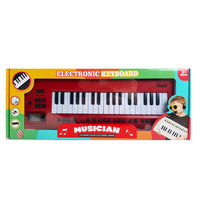 Children's Musical Red Electronic Organ With Earphone & Charging Line & Braces