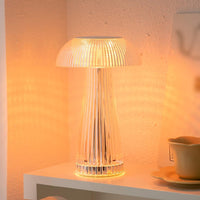 (Net) Crystal Mushroom Lamp Table Lamp USB
