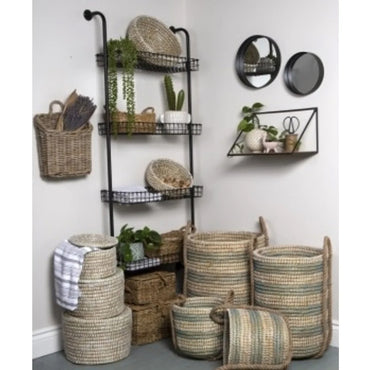 (Net) 4-Layer Transparent Storage Shelf with Wheels - Efficient and Stylish Storage Solution