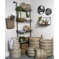 (Net) 4-Layer Transparent Storage Shelf with Wheels - Efficient and Stylish Storage Solution