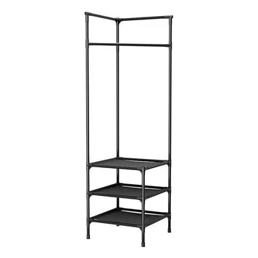 (Net) Corner Coat Rack 3 Layers Clothes  Closet Organizer with Shoe Rack for Corner Entryway Organizer / 565849