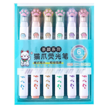 Quick Dry Highlighter Soft Pastel Set Of 6 Pcs / CH-518