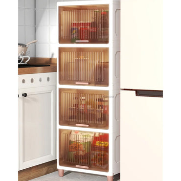 (Net) Contemporary 5-Layer Storage Cabinet with Dark Transparent Drawers / 73976 / JP-2200