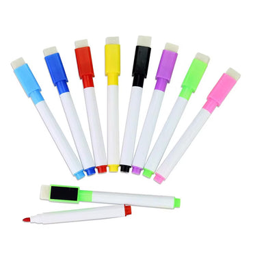 (NET)  Magnetic Marker Pen Liquid Paint Marker Magnetic Erasable Markers 8 pcs