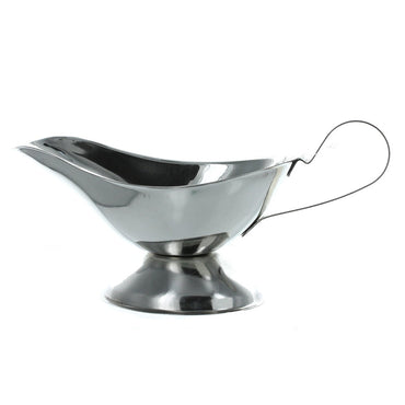 (net) Stainless Steel Sauce Gravy Boat Size L