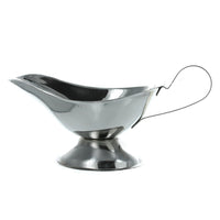 (net) Stainless Steel Sauce Gravy Boat Size L