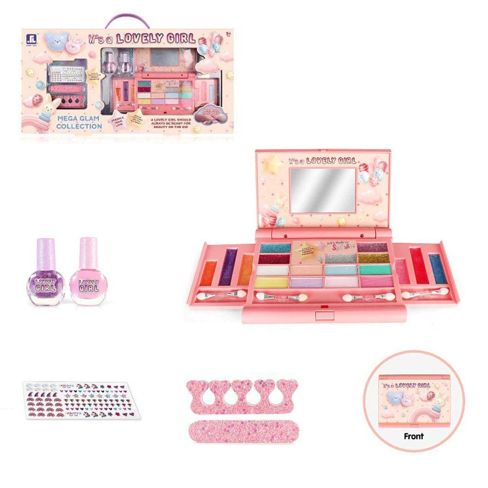 (Net) Princess Pretend Makeup Beauty Toy Set for Girls