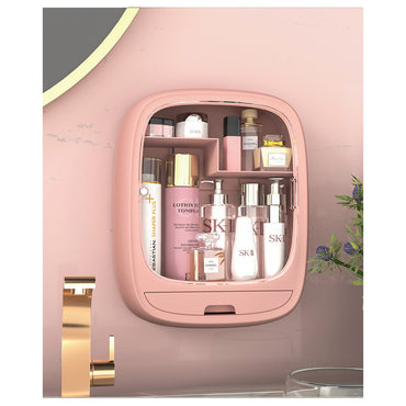 Plastic Wall-Mounted Waterproof Makeup Storage Case Cosmetic Organizer Box for Bedroom Bathroom/ LD-888 / 1232638 / KR-1402
