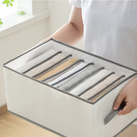 (net) Clothes Organizer 6 Divisions With Handle
