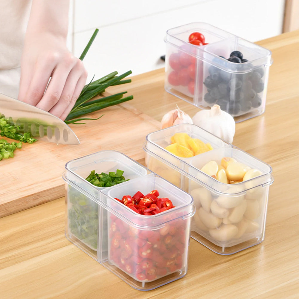 Fruit and Vegetable Storage Container for Fridge Fresh Produce Saver C