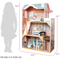 (Net) Wooden Doll house Playset