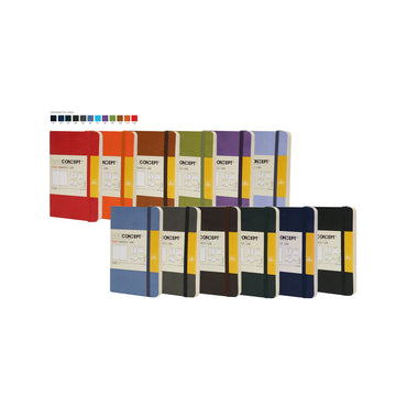 (NET) OPP Paperconcept Executive Notebook PU soft Cover Dotted / 13×21 cm